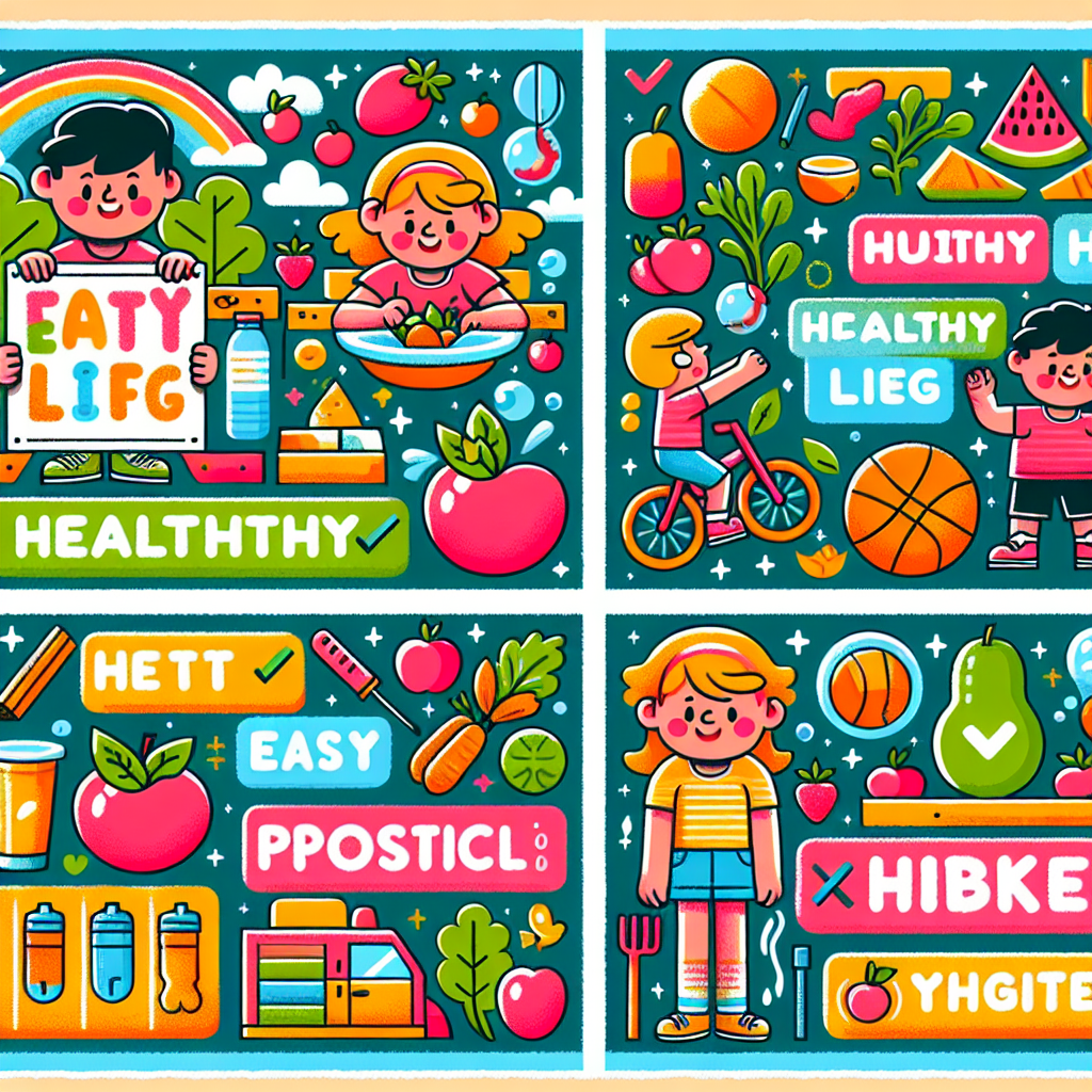 Poster Hidup Sehat yang Mudah Digambar untuk Anak-Anak dan Pemula